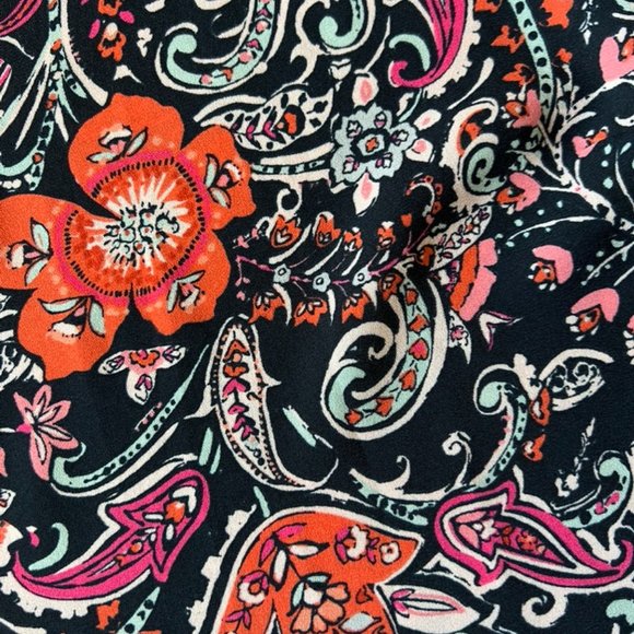 J.Jill 3/4 Sleeve Floral Blouse Size Large - Picture 6 of 8